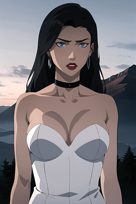 3978524494-3186012543-1girl, solo, long hair, black hair, choker, breasts, earrings, blue eyes, jewelry, lipstick, makeup, dark, bare shoulders, mount.png